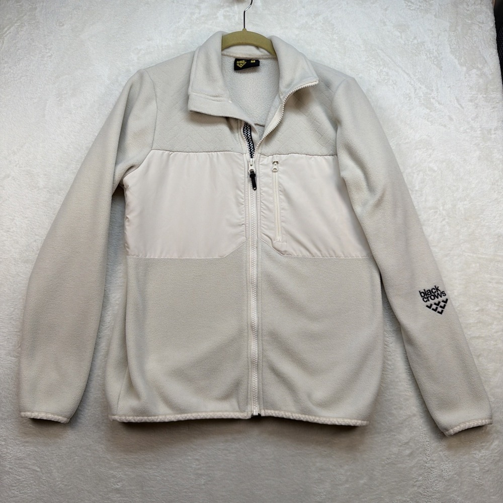 Black Crows Caldus Pro Fleece Jacket Womens Medium Ski Outdoor Ivory Full Zip